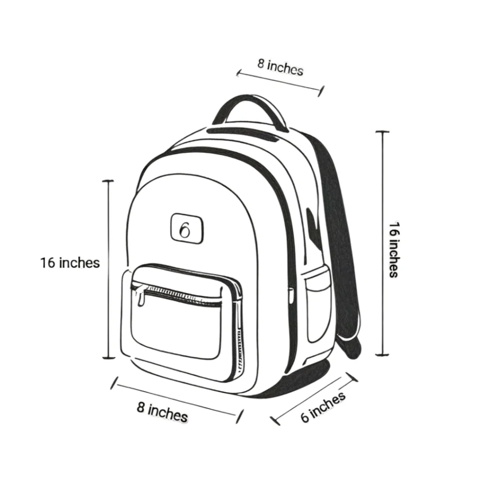 Gray Quilted Baby Backpack with Structured Design